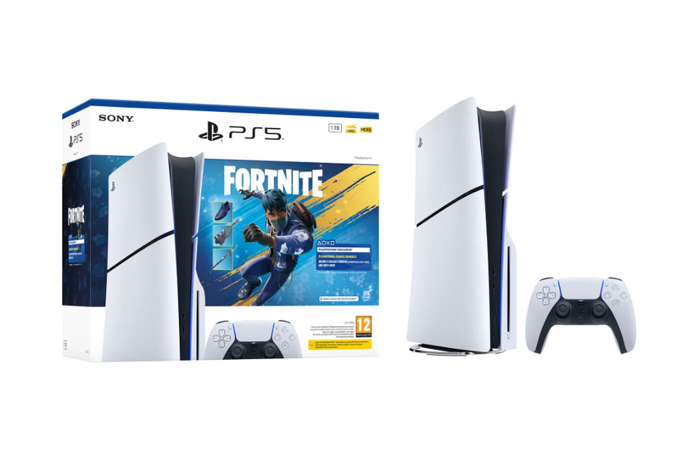 PlayStation 5 Slim Disc Console 1TB - Fortnite Flowering Chaos Bundle