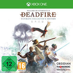 Game cover for 'Pillars of Eternity II: Deadfire' Ultimate Collector's Edition on Xbox One with characters and branding.