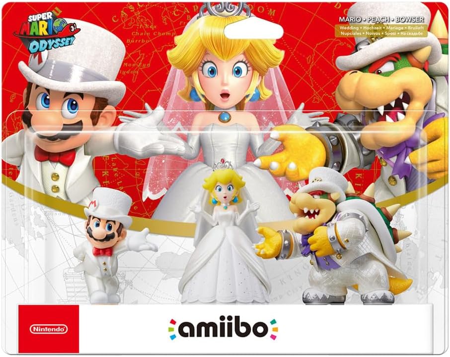 Nintendo AMIIBO: Super Mario Odyssey - Mario/Peach/Bowser (Wedding)