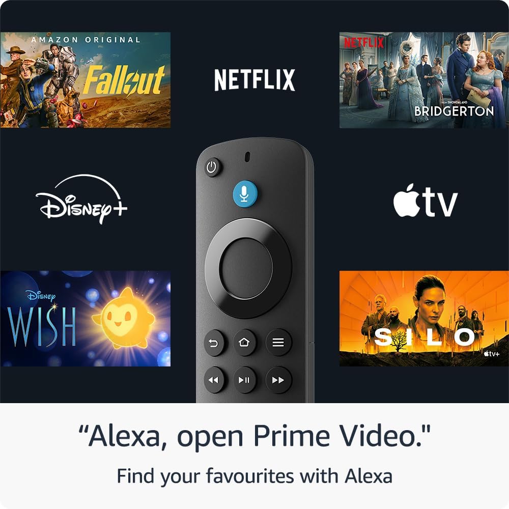 Amazon Fire TV Stick HD, free and live TV, Alexa Voice Remote, smart home controls, HD streaming