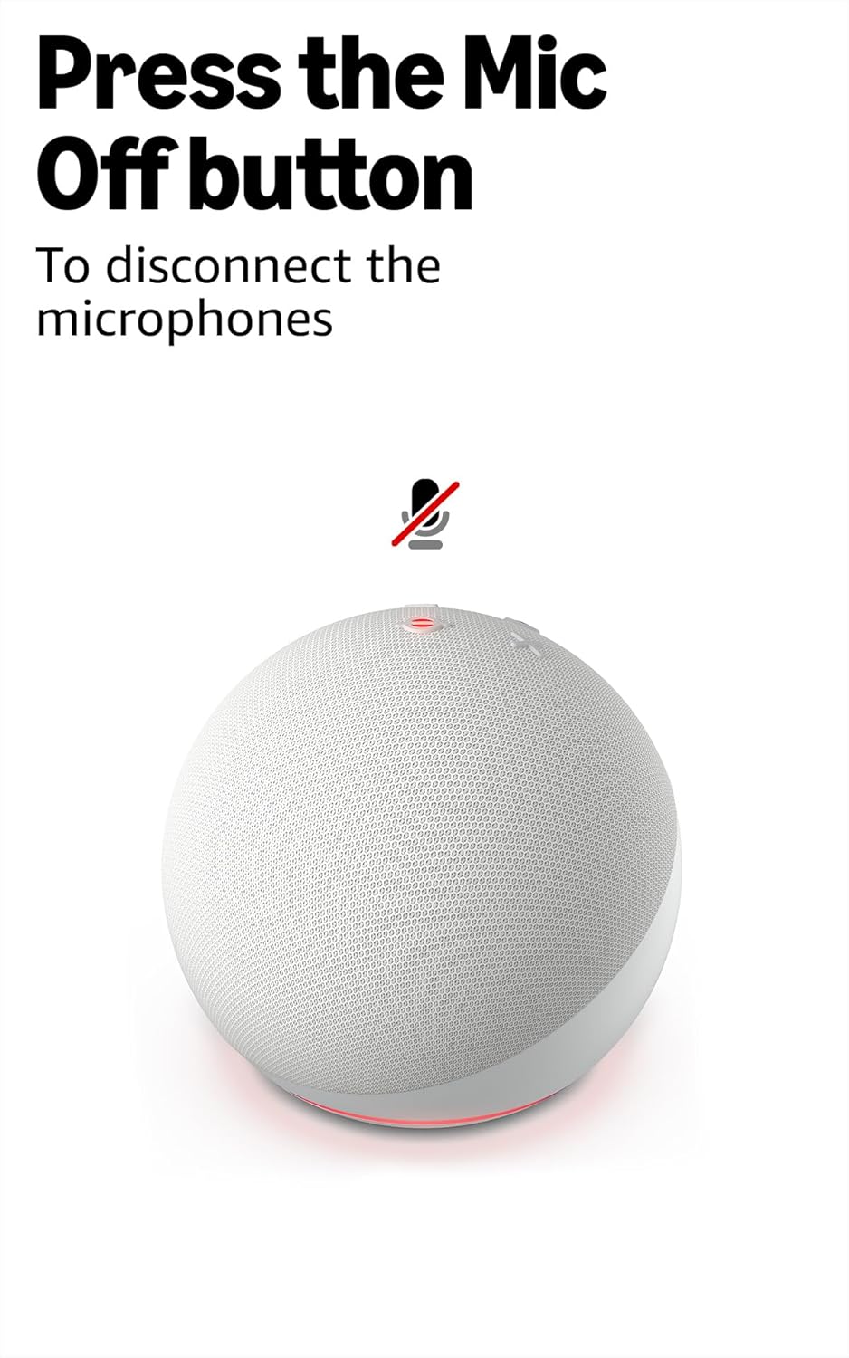 Amazon Echo Dot 5 Smart Speaker with Alexa - White