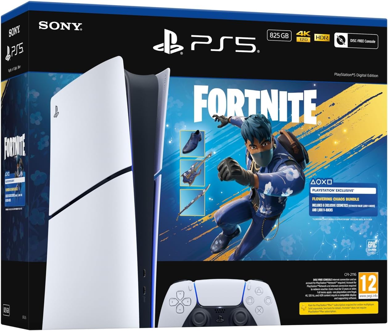 PlayStation PS5 Digital Edtion 825GB - Fortnite Bundle