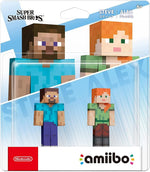 Nintendo AMIIBO: Super Smash Bros. Collection - Steve/Alex (Minecraft) - No. 89 (Double Pack)