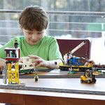 LEGO City Cargo Train Toy with Motorized Remote Control Engine, incl. Rail Tracks, Signal Lights & Control Center
