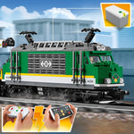 LEGO City Cargo Train Toy with Motorized Remote Control Engine, incl. Rail Tracks, Signal Lights & Control Center