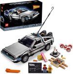 LEGO Icons Back to The Future Time Machine 10300, Model Car Building Kit Based on The Delorean