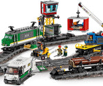 LEGO City Cargo Train Toy with Motorized Remote Control Engine, incl. Rail Tracks, Signal Lights & Control Center
