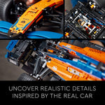 LEGO 42141 Technic McLaren Formula 1 2022 Replica Race Car Model Building Kit, F1 Motor Sport Set