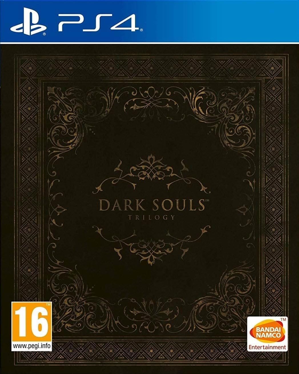 Dark Souls Trilogy PS4 game case front cover