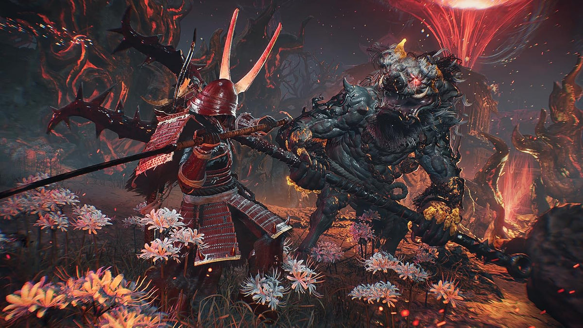 Nioh 3 - Steelbook Launch Edition - PlayStation 5 gameplay showing the main character fighting a monster