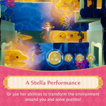 Animated underwater scene with a character and puzzle elements, labeled 'A Stella Performance'. From the game Princess Peach Showtime for Nintendo Switch