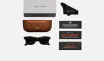 Ray-Ban Meta Wayfarer Smart Glasses – Shiny Black/Green with accessories such as case, box and lens wipe.