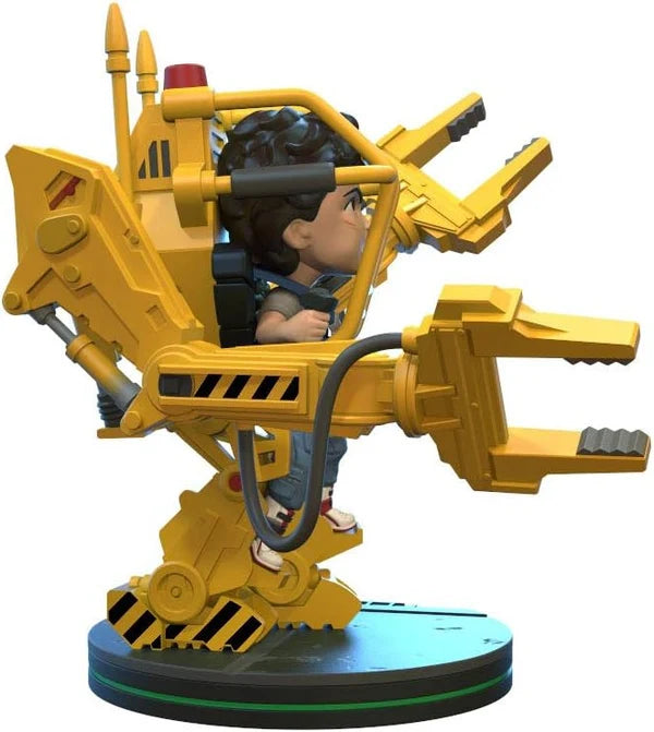 Right sideview of Ellen Ripley inside the yellow Power Loader from Aliens Q-Fig Elite collectible