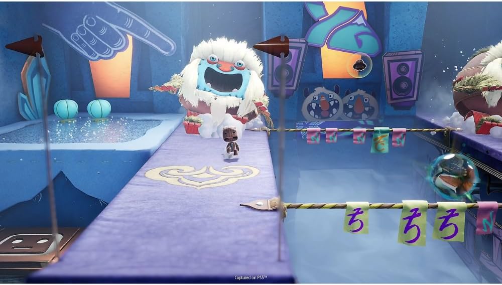 Sackboy: A Big Adventure for PlayStation 5 frosty gameplay scene