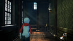 Another Code Recollection Nintendo Switch gameplay showing Ashley exploring a mysterious dimly lit building with detailed interiors and atmospheric lighting.