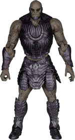 Full front view of the McFarlane DC Multiverse Darkseid action figure in purple armour from Zack Snyder's Justice League