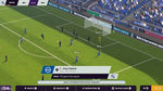 Football Manager 2024 Console Edition PlayStation 5 screenshot showing a 3D football match in progress with players on the pitch, stadium crowds and match information.