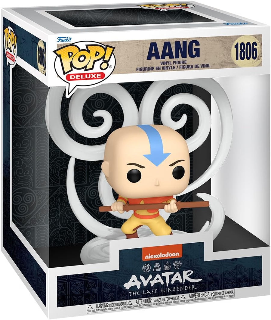 Funko Pop Deluxe Avatar The Last Airbender Aang 1806 vinyl figure in display box