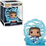 Funko Pop Deluxe Katara 1807 figure displayed alongside its Avatar The Last Airbender retail box