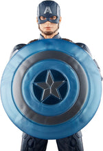 Captain America Marvel Legends figure holding blue and silver star shield