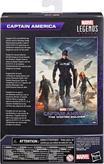 Back of Marvel Legends Infinity Saga Captain America Winter Soldier action figure box