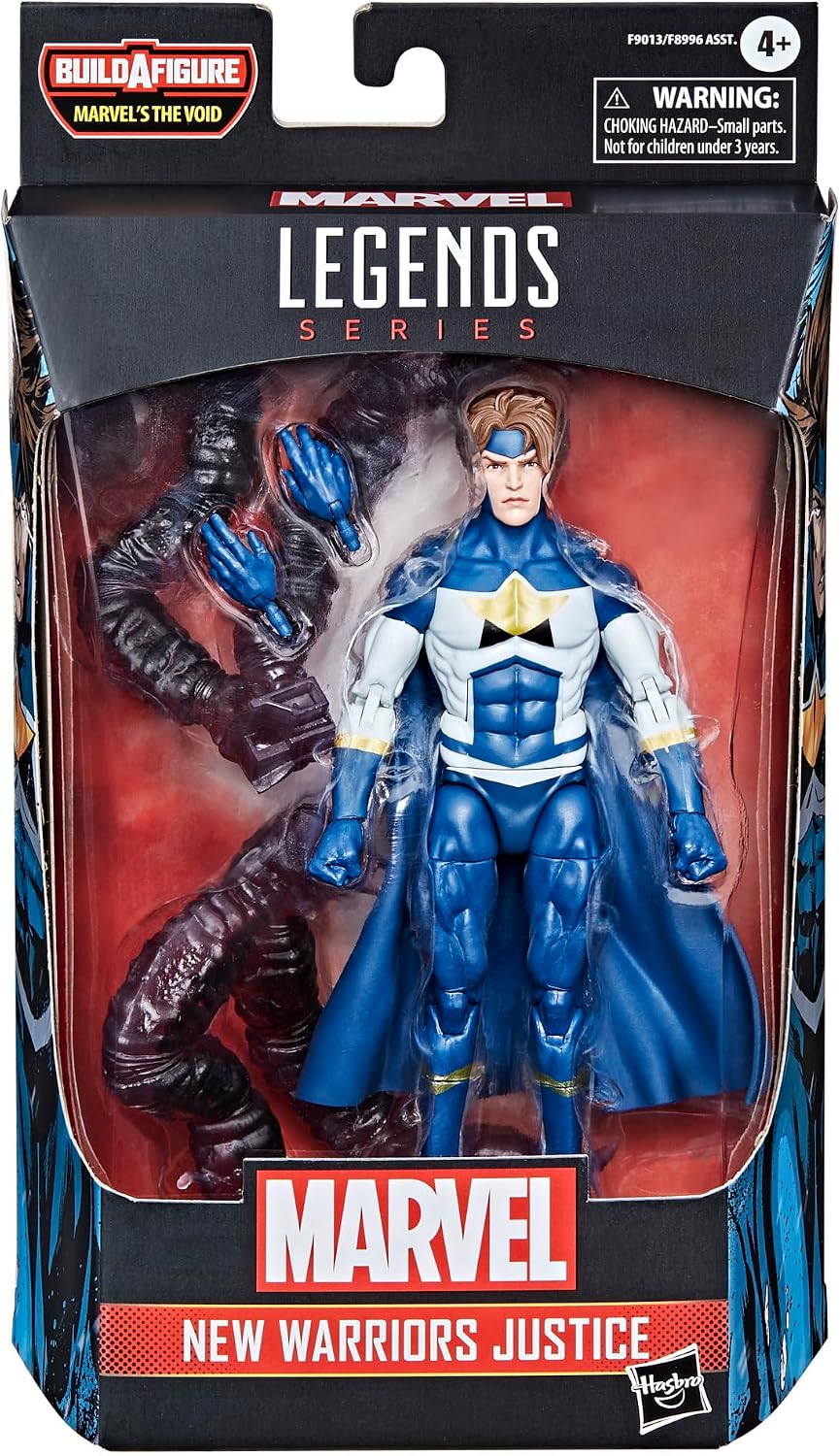 Marvel Legends Series New Warriors Justice action figure boxed with Marvel's The Void Build-A-Figure parts