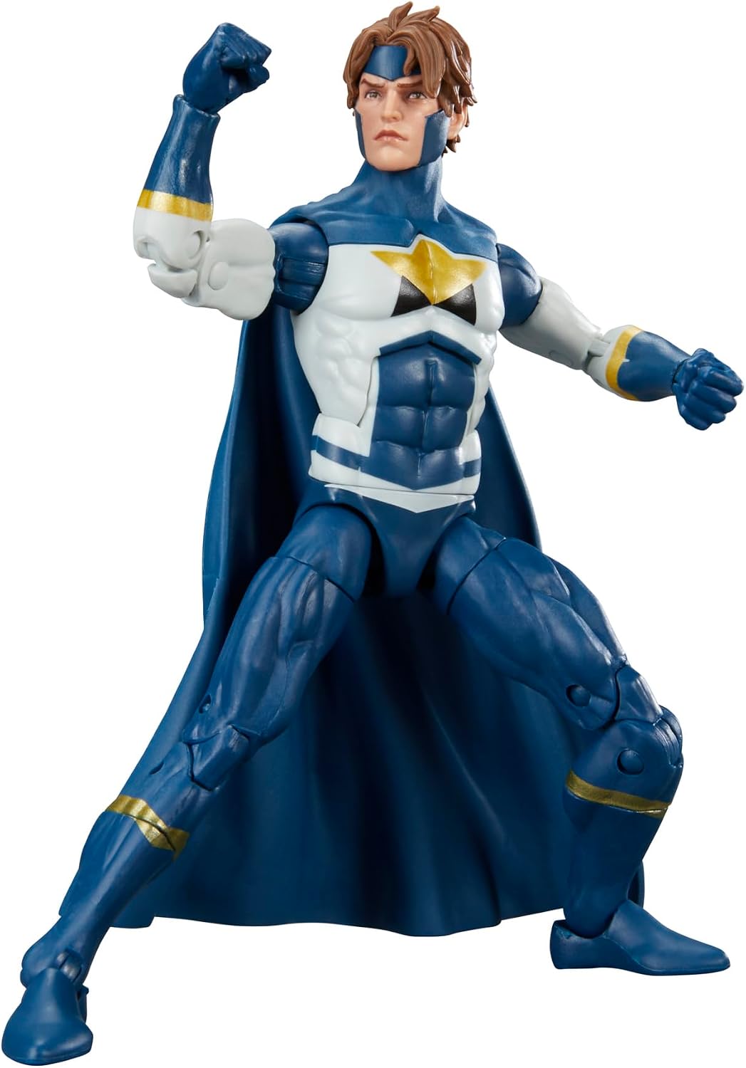 Marvel Legends Justice action figure in an articulated fighting pose on a white background