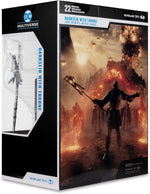 Rear of McFarlane Gold Label Darkseid with Throne packaging featuring Zack Snyder's Justice League artwork
