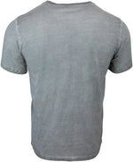 Back view of the Official PlayStation Japanese Logo T-Shirt in grey showing the plain short-sleeve design