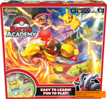 Pokémon TCG Battle Academy 2024 box front featuring Pikachu ex, Armarouge ex and Darkrai ex, a beginner-friendly Pokémon trading card game set.