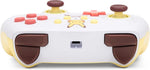 Top view of the PowerA Pokémon Pikachu Electric Type Wired Controller for Nintendo Switch, showing the brown shoulder buttons, triggers and upper controller design.