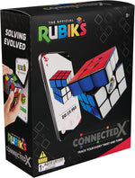 Angled view of the Rubik's Cube ConnectedX retail box showing the front and side packaging