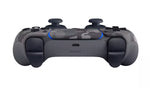 Top view of the Sony PlayStation 5 DualSense Grey Camouflage controller, showing the L1 and R1 shoulder buttons, adaptive triggers, USB-C charging port and touchpad.