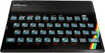 The Spectrum retro personal computer with full-size working keyboard and classic rainbow stripe design