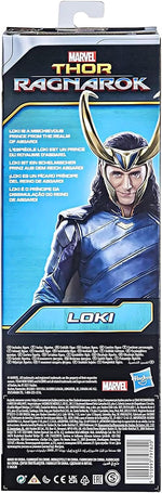 Rear of Marvel Thor Ragnarok Loki Titan Hero Series action figure packaging
