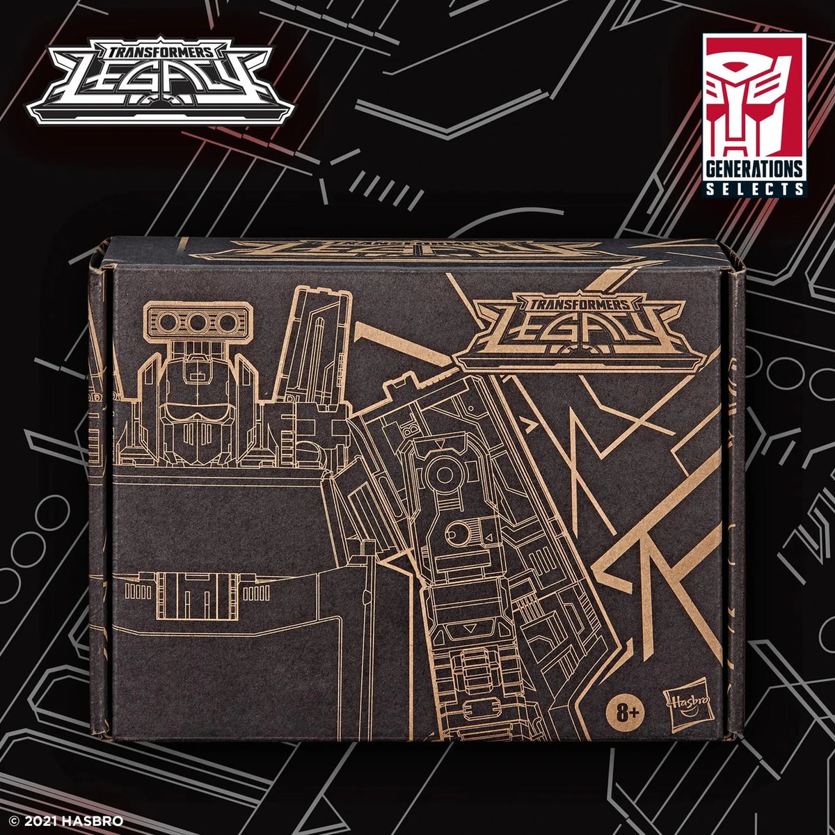Transformers Legacy Generations Selects Lift-Ticket black and gold collector packaging