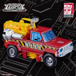 Transformers Legacy Generations Selects Lift-Ticket Wrecker truck mode promotional image